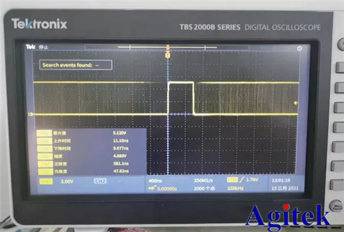 泰克示波器TBS2102B在輻射檢測模塊測試的應用(圖3)