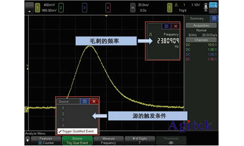 如何設置用示波器存儲的波形有毛刺去除毛刺？(圖8)